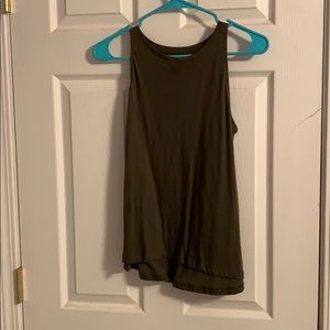 olive green tank top